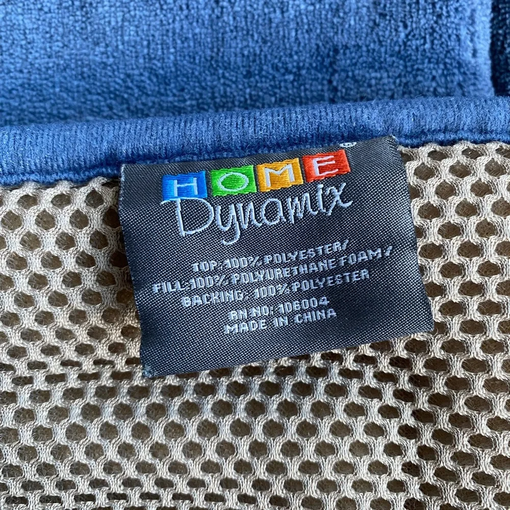 Home Dynamix  bath mat blue memory foam EUC